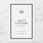 Ajouter votre logo Étiquette de produit frontalier (Étiquettes simples)