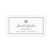 Ajouter votre logo Étiquettes de produits frontali (Devant)