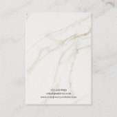 Ajouter Votre Logo Marbre Elevage Bijoux Carte d'a (Dos)