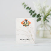 Ajouter Votre Logo Marbre Elevage Bijoux Carte d'a (Debout devant)