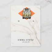 Ajouter Votre Logo Marbre Elevage Bijoux Carte d'a (Devant)