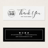 Ajouter votre logo Merci des médias sociaux (Devant & derrière)