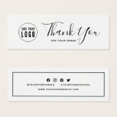 Ajouter votre logo Merci des médias sociaux (Devant & derrière)