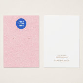 Ajouter Votre Logo Motif rose Écran d'oreille (Devant & derrière)