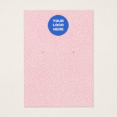 Ajouter Votre Logo Motif rose Écran d'oreille (Devant)