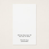 Ajouter votre logo N'importe quelle carte d'affich (Dos)