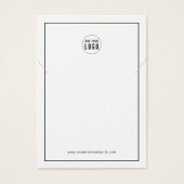 Ajouter votre logo noir Bordure Collier carte d'af (Devant)