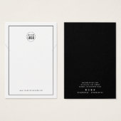 Ajouter votre logo noir Bordure Collier carte d'af (Devant & derrière)