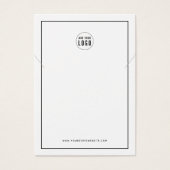 Ajouter votre logo noir Bordure Collier carte d'af (Devant)