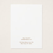 Ajouter Votre Logo Pink Peach Earring Display Card (Dos)