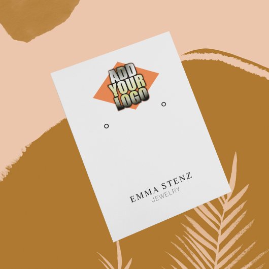 Ajouter Votre Logo Porte-Bijoux Carte d'Affichage