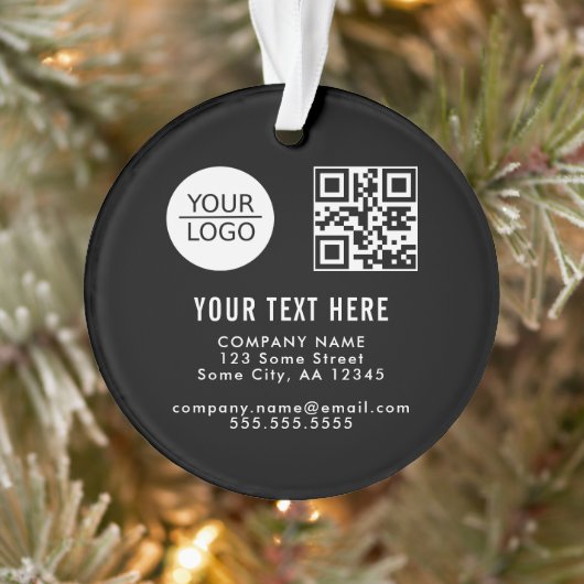 Ajouter votre logo QR code Promotion du texte pers (Arbre)