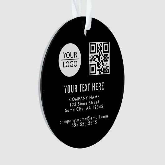 Ajouter votre logo QR code Promotion du texte pers (devant)