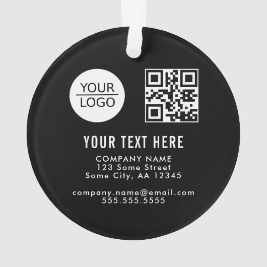 Ajouter votre logo QR code Promotion du texte pers (dos)
