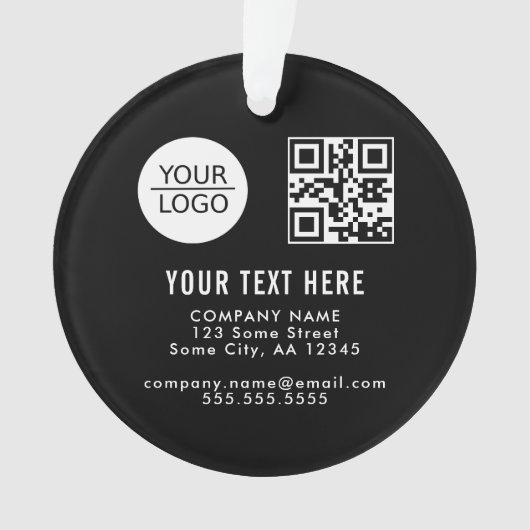 Ajouter votre logo QR code Promotion du texte pers (devant)