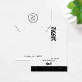 Ajouter votre logo QR collier oreilles Carte d'aff (Bureau)