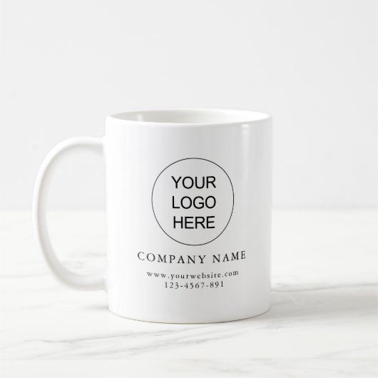 Ajouter votre logo Simple Clean Company Mug (Gauche)