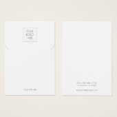 Ajouter Votre Logo Simple Collier Bijoux Display C (Devant & derrière)