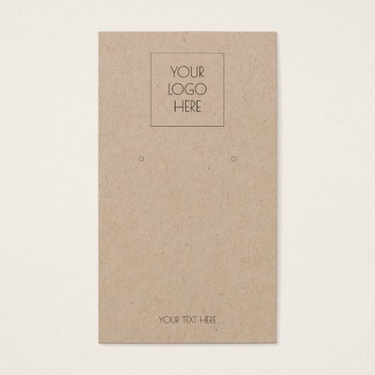 Ajouter Votre Logo Simple Porte-Cartes D'Affichage (Devant)