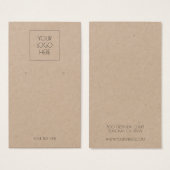 Ajouter Votre Logo Simple Porte-Cartes D'Affichage (Devant & derrière)