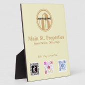 Ajouter votre logo Social Media Scan Codes Plaque (Côté)