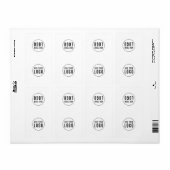 Ajouter Votre Logo Sticker Simple Bag Packaging (Feuille entière)