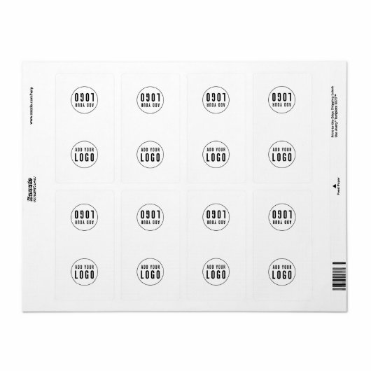 Ajouter Votre Logo Sticker Simple Bag Packaging (Feuille entière)