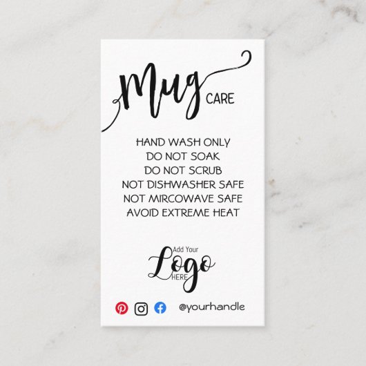 AJOUTER VOTRE LOGO TOMBE CARTES DE SOINS vinyle af (Devant)