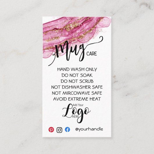 AJOUTER VOTRE LOGO TOMBE CARTES DE SOINS vinyle af (Devant)