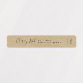 Ajouter votre marque Calligraphy Kraft Étiquettes  (Design 1)