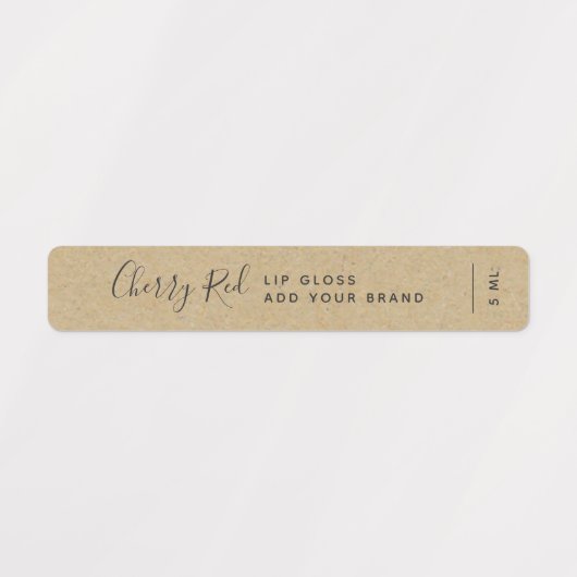 Ajouter votre marque Calligraphy Kraft Étiquettes (Design 1)