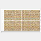 Ajouter votre marque Calligraphy Kraft Étiquettes  (Feuille)