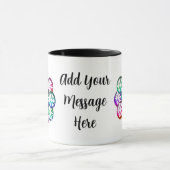 Ajouter Votre Message Snowflakes Coffee Mug (Centre)