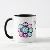 Ajouter Votre Message Snowflakes Coffee Mug (Gauche)