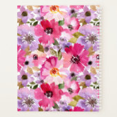 Ajouter votre monogramme | Aquarelle d'été Floral (Dos)