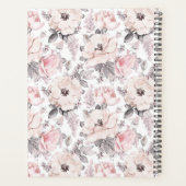 Ajouter votre monogramme | Motif rose et gris clas (Dos)
