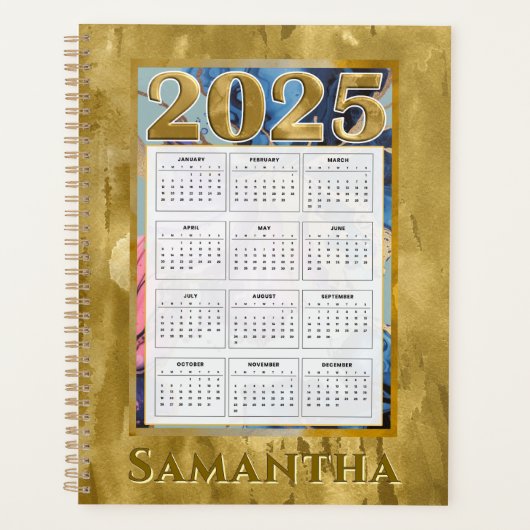 Ajouter Votre Nom 2025 Calendrier (Devant)