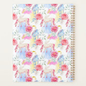 Ajouter votre nom/année | Aquarelle Unicorne & Peg (Dos)