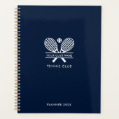 Ajouter Votre Nom Club Raquettes de tennis Marine  (Devant)