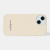 Ajouter votre nom complet Monogramme minimal sur c (Verso Horizontal)