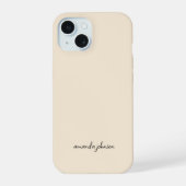 Ajouter votre nom complet Monogramme minimal sur c (Verso)