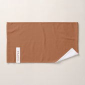 Ajouter votre nom - Copper Minimalist (Serviette à main)