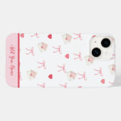 Ajouter votre nom - coque iphone de coeur de la fi (Verso (horizontal))