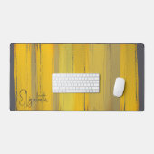 Ajouter Votre Nom Elégant Art Moderne Chic Grey Ja (Clavier et souris)