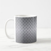 Ajouter Votre Nom Homme Cave Diamondplate Mug (Gauche)