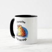 Ajouter Votre Nom Je Déteste Matin Café Mug (Devant gauche)