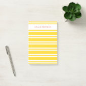 Ajouter votre nom Notes post-it rayées jaunes (Bureau)