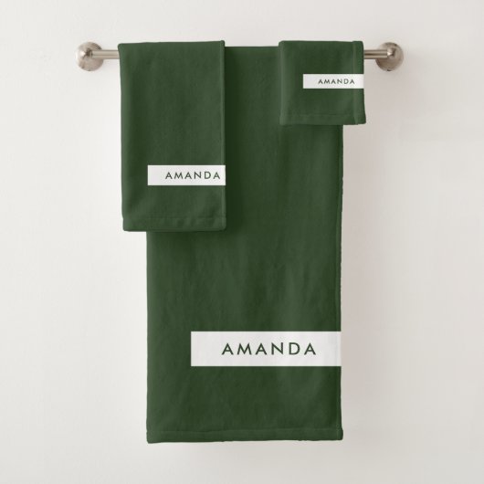 Ajouter Votre Nom - Pine Green Minimaliste (En situation)