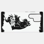 Ajouter Votre Nom - S22 Ultra Samsung Galaxy Coque (Verso Horizontal)