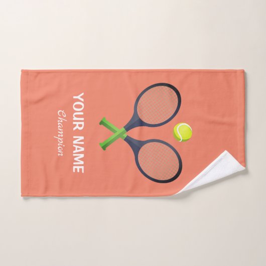 Ajouter Votre Nom Tennis Personnalisé (Serviette à main)